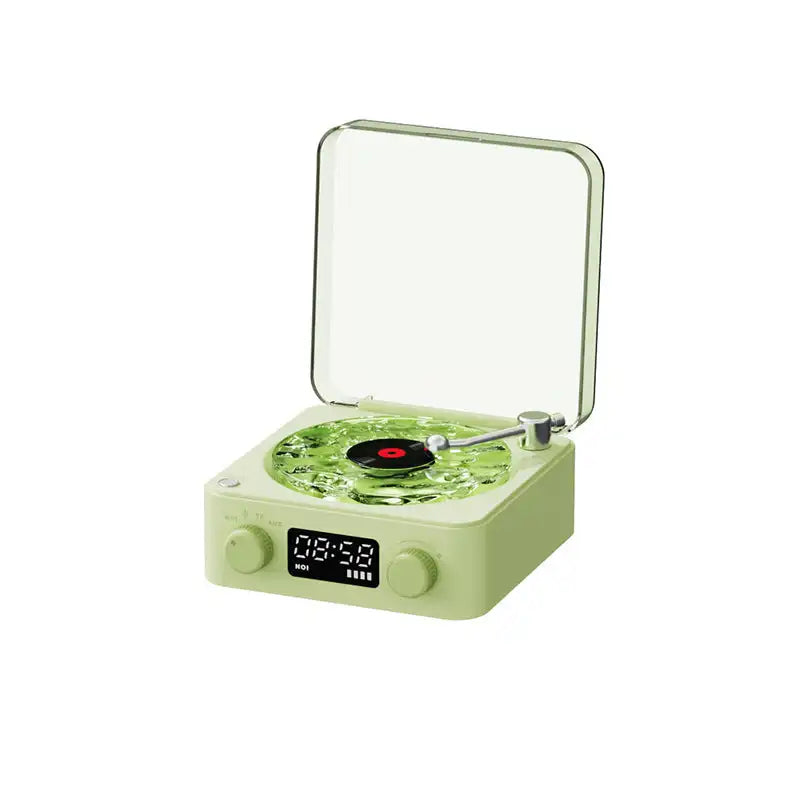 Bluetooth Speaker Retro Record Player Styled: Natural Sleep Aid Sound