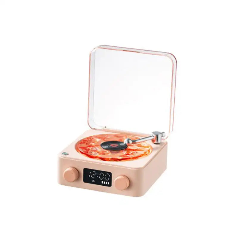 Bluetooth Speaker Retro Record Player Styled: Natural Sleep Aid Sound 