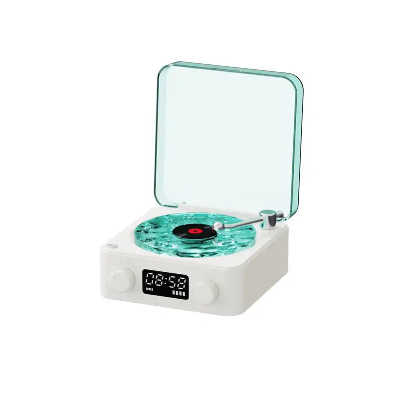 Bluetooth Speaker Retro Record Player Styled: Natural Sleep Aid Sound 